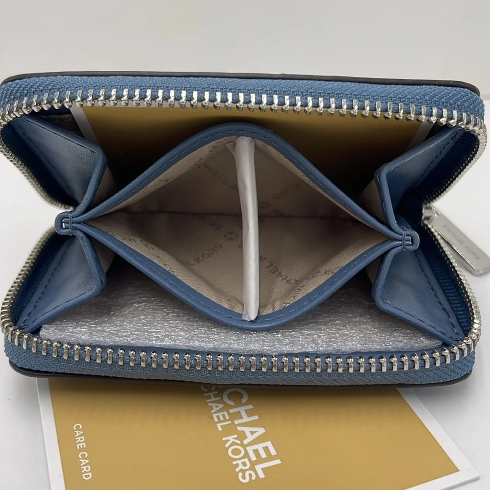 Michael Kors Jet Set Travel Medium Zip Around Color-Block Wallet Card Case
 NWT - Picture 7 of 16